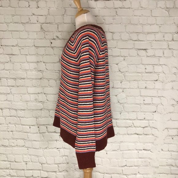 Madewell Striped Pullover Knit Sweater Medium - Picture 5 of 11